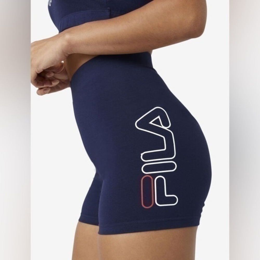 FILA Beatriz High Waist Bike Shorts, size S